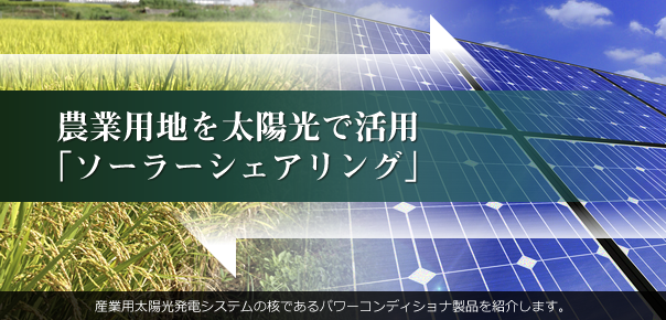 農業用地を太陽光で活用「ソーラーシェアリング」